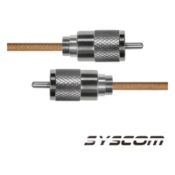 EPCOM INDUSTRIAL SUHF-142-UHF-30 Cable Coaxial RG-142/U de 30 cm con conectores UHF Macho a UHF Macho (PL-259).