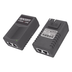 EPCOM POWERLINE ADPOE2403 Inyector PoE de Pared / 24 Vcc / 1 A / 24 W / Protección OV, OC, SC, UV / -25°C a 65°C / Doble RJ45