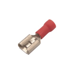 EPCOM POWERLINE AE51231 Terminal tipo hembra aislada 0.250 / 22 - 16 AWG / Rojo / Para baterias con teminal F1 / Paquete de 25 piezas.