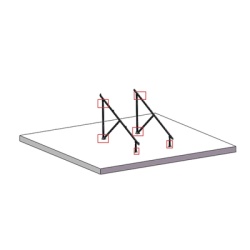 EPCOM POWERLINE BOXGM012X2ST Caja de accesorios / Kit montaje / 2 pies fijos 120 mm / 12 tornillos expansores / 4 conectores tierra / 16+6 tornillos DIN912