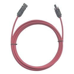 EPCOM POWERLINE CFMC41MRED Cable Fotovoltaico / 1 m (3.28 ft) / 6 mm² (10 AWG) / Rojo / MC4 Macho-Hembra / -40°C a 90°C / 1000/2000 V