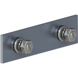 EPCOM POWERLINE EPL-SCNT-01-AL Conector de empalme / Aluminio anodizado / Riel 21 / Diseño compacto