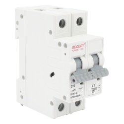 EPCOM POWERLINE FE7632PC10 Interruptor Térmico 2P / 10 A / 415 Vca / 6.10 kA / IP20 / Riel DIN / Fotovoltaico AC