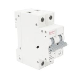 EPCOM POWERLINE FE7632PC63 Proteccion Termica/ Interruptor 2P 63 A Corriente Alterna 400 Vca para Aplicacion Fotovoltaica Montaje Riel DIN