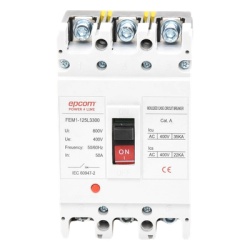 EPCOM POWERLINE FEM11253P50A Protector Térmico Trifásico / 50 A / 690 V CA / Capacidad de Ruptura 125 A / Conductores 50 mm / -5°C a +40°C - Img 4