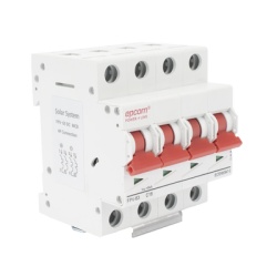 EPCOM POWERLINE FPV634PC16 Proteccion Termica 4P 16A Corriente Directa 1000 Vcc para Aplicacion Fotovoltaica Montaje Riel DIN
