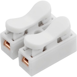EPCOM POWERLINE PCON2 Conector Push / 2 Contactos / 250V / 10A / -40°C a 100°C / Cables 0.5-3.5 mm² / Material Antiflama