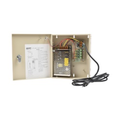 EPCOM POWERLINE PL-12-DC-5A Fuente de poder profesional para CCTV de 12 Vcc @ 5A para 4 camaras ; Voltaje de entrada de 100-240 Vca