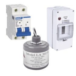 EPCOM POWERLINE PL40ACA Kit de Centro de Carga Para Corriente Alterna Breaker de hasta 400 Vca de 40 A con Supresor de Picos Transitorios.