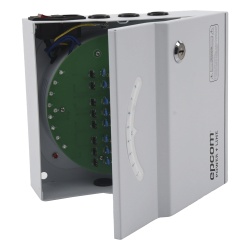 EPCOM POWERLINE PLK-24-AC-8A Fuente de Alimentación Profesional / 24 Vca / 8 A / 8 Canales / Protección 5 kA / Entrada 110 Vca