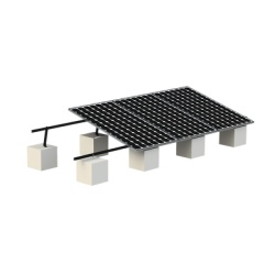 EPCOM POWERLINE VEKTOR8BLK Montaje para Panel Solar Riel "8" de 5400mm para Modulos con Espesor de 30-35mm Velocidad de Viento Max. 136km/h (20Â° a 45Â°) Con Anodizado Negro