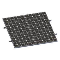 EPCOM POWERLINE VEKTORMINIKIT1X2 Kit de Minirieles / Soporte 1x2 Paneles Solares / Aluminio Anodizado / Módulos 35mm / 12 Tornillos Autoperforantes