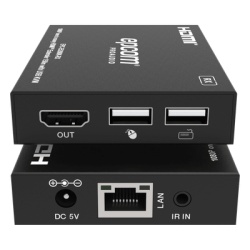 EPCOM PROAUDIO EPC-E5200K Kit Extensor HDMI KVM / Sobre IP / 150 m (492.1 ft) / Cat5e/6 / 1080p@60Hz / H.265 / HDCP 1.4 / IR / USB - Img 3