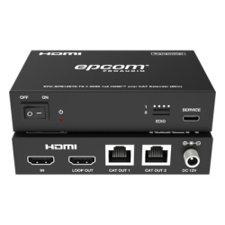 EPCOM PROAUDIO EPC-SPB12E70 Splitter HDMI / 1x2 / 4K@60Hz a 60 m (197 ft) / 4K@30Hz a 70 m (230 ft) / Extensión Cat6 / Salida Loop / EDID / HDCP 2.2 / PoC - Img 5