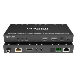 EPCOM PROAUDIO EPP-EHB100AU Kit Extensor HDMI | 4K2K@60HZ | HDR 4:4:4 | HDBaseT | 100M | Salida de Audio | HDCP 2.2 | IR Bidireccional | Admite la funcion USB KVM - Img 4