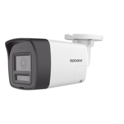 EPCOM PROFESSIONAL B4K-TURBO-EX [Audio Bidireccional + Dual Light + ColorVu] Bala TURBOHD 4K (8 Megapixel) / Lente 2.8 mm / 30 mts IR EXIR + 20 mts Luz Blanca / Microfono y Bocina Integrado / Exterior