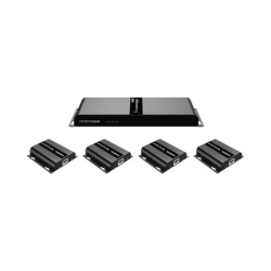 EPCOM TITANIUM TT-314-HDBITT Kit Divisor y Extensor HDMI (Extender Splitter) | Divide 1 Fuente HDMI a 4 Pantallas | Extiende la senal HDMI hasta 120 m | Resolucion 1080P @ 60 Hz | Cat 6/6a | Soporta I