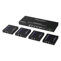 EPCOM TITANIUM TT-824N Kit Divisor y Extensor HDMI | 1x4 | Hasta 70 m |Resolucion 4K @ 60 Hz | Cat 6/6a/7 | IPCOLOR | CERO LATENCIA | EDID | RS232 | Salida Loop / PoC