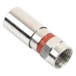 EPCOM TITANIUM TT-CON-510-RG59 Conector F Macho de Compresion Metalico para cable RG-59 Cuerpo de Bronce Niquelado. - Img 3