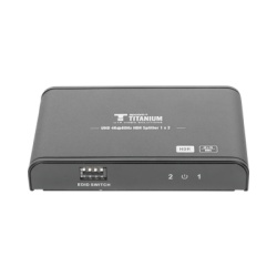 EPCOM TITANIUM TT312HDR-V2.0 Divisor (Splitter) HDMI 4K de 1 Entrada a 2 Salidas (Simultaneas) / Soporta 4KÃ—2K / Ajuste de resoluciones EDID / HDR / HDMI 2.0 / HDCP 2.2 / Soporta formatos de Audio Do