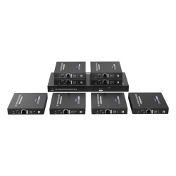 EPCOM TITANIUM TT828 Kit Divisor y Extensor HDMI / Divide 1 Fuente HDMI a 8 Pantallas / Extiende la senal HDMI hasta 70 m / Resolucion 4K @ 60 Hz/ Cat 6/6a/7 / IPCOLOR / CERO LATENCIA / Uso 24/7 / Pue