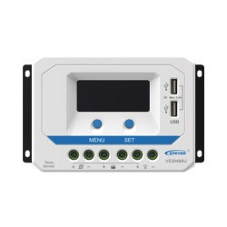 EPEVER VS-3048-AU Controlador Solar PWM / 30A / 12/24V/36/48V / Doble USB / Pantalla LCD / Tierra Positivo Comun