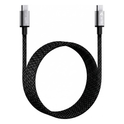 EZVIZ AK-PAC6B-N-1.5M Cable de Carga USB-C a C 1.5 Metros (4.92 Pies) / Tecnologia GaN (Nitruro de Galio / Fast-Charging / Potencia 60W / Velocidad Transferencia 480 Mbps / Material Nylon / Conector A