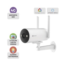 EZVIZ CS-H5/3MP/4G Camara Bala / 4G / Resolucion 3 Megapixel (2K) / Vision Nocturna en Color / AI Deteccion de Humanos y Vehiculos / Defensa Activa con Sirena y Luz Estroboscopica / IP67 - Img 2