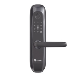 EZVIZ CS-L2S Cerradura Inteligente / Protocolo Zigbee / Códigos Temporales Para Visitantes / Lectura de Huella / Lectura de Tag / Contraseña / Botón para Timbrar / Alarma Anti-intrusión / Uso en Interior / Incluye HUB