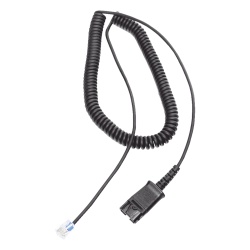 FANVIL QD03 Cable adaptador para diademas modelo HT101 HT201 y HT202 para compatibilidad con telefonos Grandstream analogos digitales etc.
