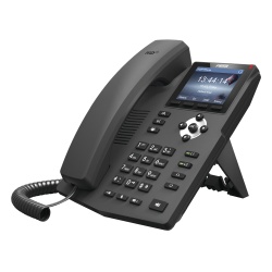 FANVIL X3G Telefono IP empresarial para 2 lineas SIP con pantalla LCD de 2.8 pulgadas a color puertos Gigabit y conferencia de 3 vias PoE