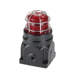 FEDERAL SIGNAL INDUSTRIAL GSTR-120-D-R Baliza LED de Senalizacion Visual / Uso en Zonas Peligrosas / Clase I Div. 2 / Clase II Div. 2 / Clase III / 120-240 VCA / Gabinete Ignifugo Ex db / IP66 / 8 Pat