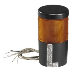 FEDERAL SIGNAL INDUSTRIAL LSLD-024-A Módulo de luz LED / 24 VCC / 120 VCA / Ámbar / Montaje superficie o tubería NPT 3/4" / -18°C a 49°C