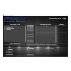 FREEDOM COMMUNICATION TECHNOLOGIES R8-PAT Kit de Herramientas en Software para Automatizacion de Procesos en Analizadores FREEDOM.