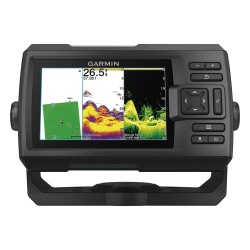 GARMIN 10-02551-01 Fishfinder STRIKER? Vivid 5cv / Pantalla WVGA a Color 5.0" / Resolucion 800x480 pixeles / Receptor GPS Integrado / Sonda Tradicional Frecuencia Dual / ClearVu / Potencia de Transmis