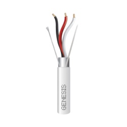 GENESIS 3226-2112/1000 Bobina de 305 Metros (1000 Pies) de Cable 3 x 18 AWG / Plenum / BLINDADO / Tipo FPLP CMP CL3P / Color Natural / Para Aplicaciones en Sistemas de Seguridad Audio Control y Otras