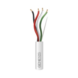 GENESIS 5476-6101/500 Bobina de 152 Metros (500 Pies) / Cable Audacious / Premium 4 x 14 AWG / Riser / Libre de Oxigeno / Aplicaciones de Audio Profesional