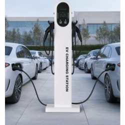 GREENC S03US48A02 Estacion de Carga para Vehiculos Electricos / Tipo Pedestal / Doble Conector Tipo 1 (SAE J1772) / 48 A / 11.5 kW por Puerto / Pantalla LCD 4.3 in (10.9 cm) / RFID / Proteccion IP54 / - Img 5