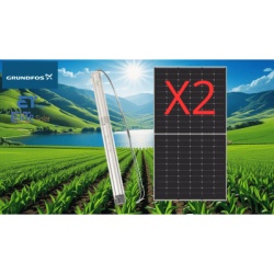 GRUNDFOS KIT-5SQF8-610W-B Kit De Bombeo Solar/ Bomba 035Kw / Modulos Solares 610w