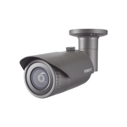 HANWHA VISION QNO-6022R1 Camara IP Bala Antivandalica / 2 MP / Lente 4 mm / IR 25 m (82 pies) / WDR 120 dB / IP66 IK10 / H.265 & WiseStream