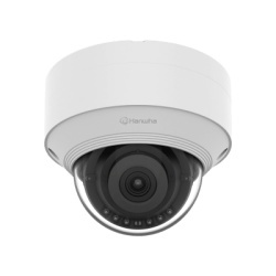 HANWHA VISION QNV-C8013R Camara IP Tipo domo Antivandalica 5 Megapixel / Lente fijo 3mm / IR 25M / WDR 120db / IP66 / H.265 & WiseStream / Inteligencia Artificial Deteccion de Personas y vehiculos