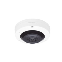 HANWHA VISION XNF-8010RW Fisheye IP Interior 6 Megapixel / WDR 120dB / IR 15m / PTZ Digital 8X / Video Analiticos Avanzados / Entrada y Salida de Audio y Alarma / Color Blanco