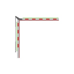 HIKVISION 307500826 Brazo Articulado para Barrera / 4 m (13.1 ft) / Iluminación Integrada / Altura Máxima 2.85 m (9.4 ft) / Diseño Compacto 2+2 / Uso en Espacios de Baja Altura