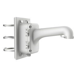 HIKVISION DS-1604ZJ-BOX-POLE Montaje en Poste con Caja de Conexión / Ajustable 100-200 mm / Capacidad 10 kg (22 lb) / Aluminio y Acero / IP Compatible