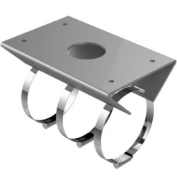 HIKVISION DS-1684ZJ-P-Y Montaje de Poste para Exterior / Aleación de Aluminio / IP66 / Brazo 305mm (1 pie) / Compatible con 40+ Modelos PTZ