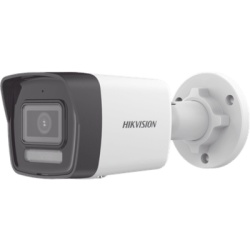 HIKVISION DS-2CD1043G3-LIUF Cámara Bala IP / 4 Megapixel / Dual Light 30 m (98.4 ft) / AcuSense Lite / IP67 / PoE / Micrófono Integrado
