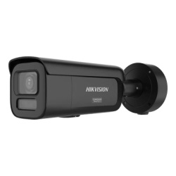 HIKVISION DS-2CD2647G3-LIZSY(BLACK) Bala IP / 4 MP / Lente Mot. 2.8-12 mm / IR 60 m + Luz Blanca 60 m / WDR 130 dB / IP67 NEMA 4X / 196.85 pies