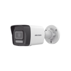 HIKVISION DS-2CD3041G2-LIUF [Dual Light] Bala IP 4 Megapixel / Lente 2.8 mm / 30 mts IR + 20 mts Luz Blanca / Microfono Integrado / Exterior IP67 / H.265 / PoE / ONVIF / Micro SD