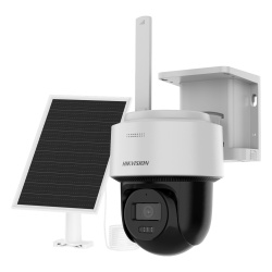 HIKVISION DS-2CFSP4/4G/LA Kit Solar IP PT / 4 Megapixel / AOV 24/7 / 4G LTE / Dual Light 30 m (98.4 ft) / Panel Solar 8W + Batería 9000 mAh / IP66