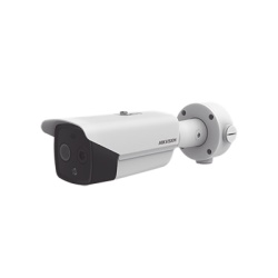HIKVISION DS-2TD2617-6/QA Cámara Bala IP Termográfica / Resolución Térmica 160 x 120 / Rango -20°C a 150°C / Óptica 4 MP / IR 40 m (131.2 ft) / IP67 / PoE